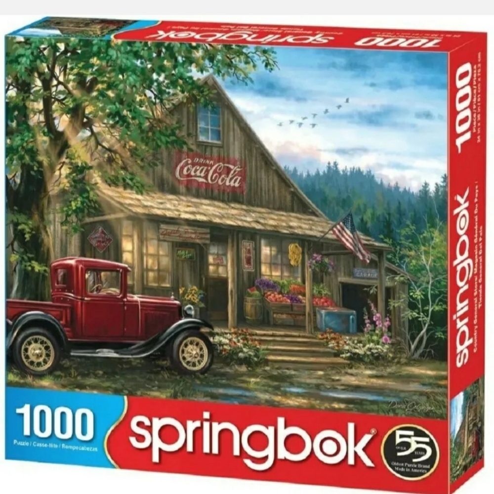 1000pcs Springbok Jigsaw Puzzle Country General Store Coca Cola sealed